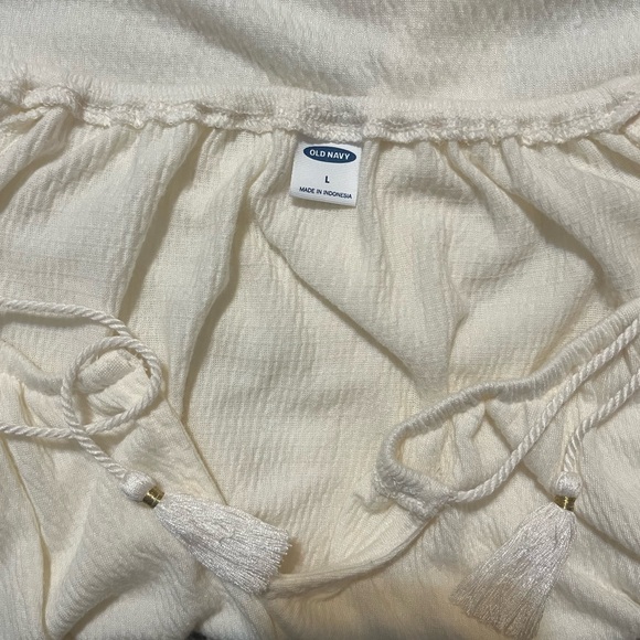 Old Navy Bohemian Cream Blouse - Picture 3 of 4